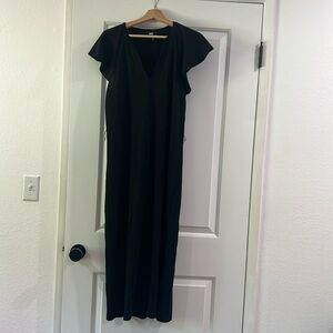 Black maxi dress